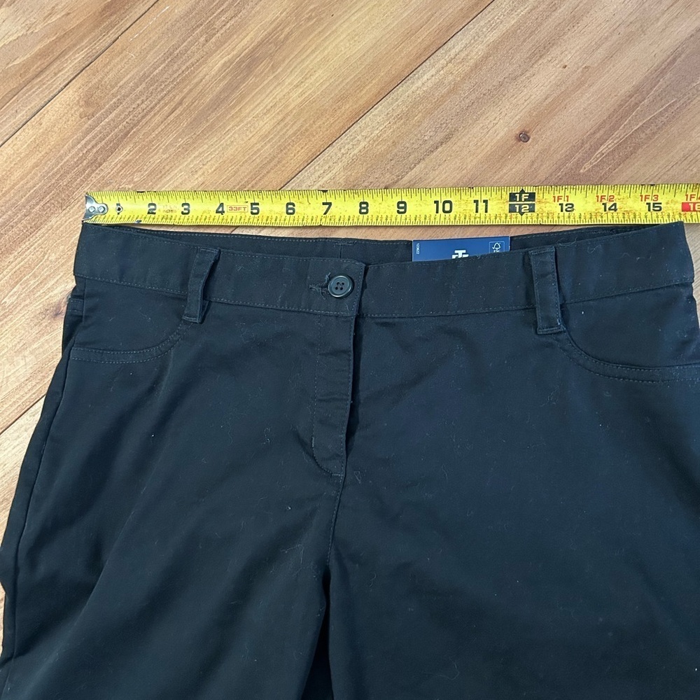 IZOD Black Skinny Stretch Slacks/Pants - Picture 3 of 8